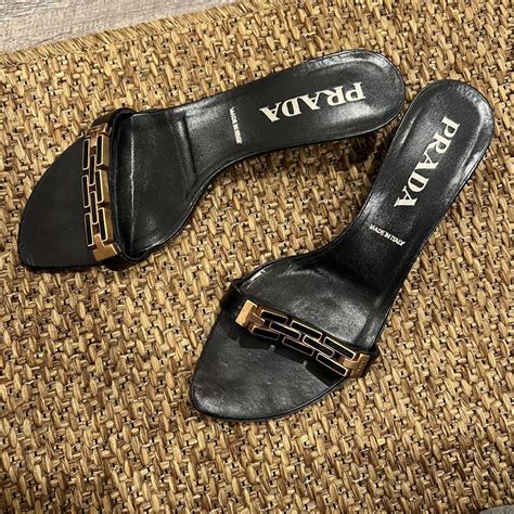 prada kitten heel mules